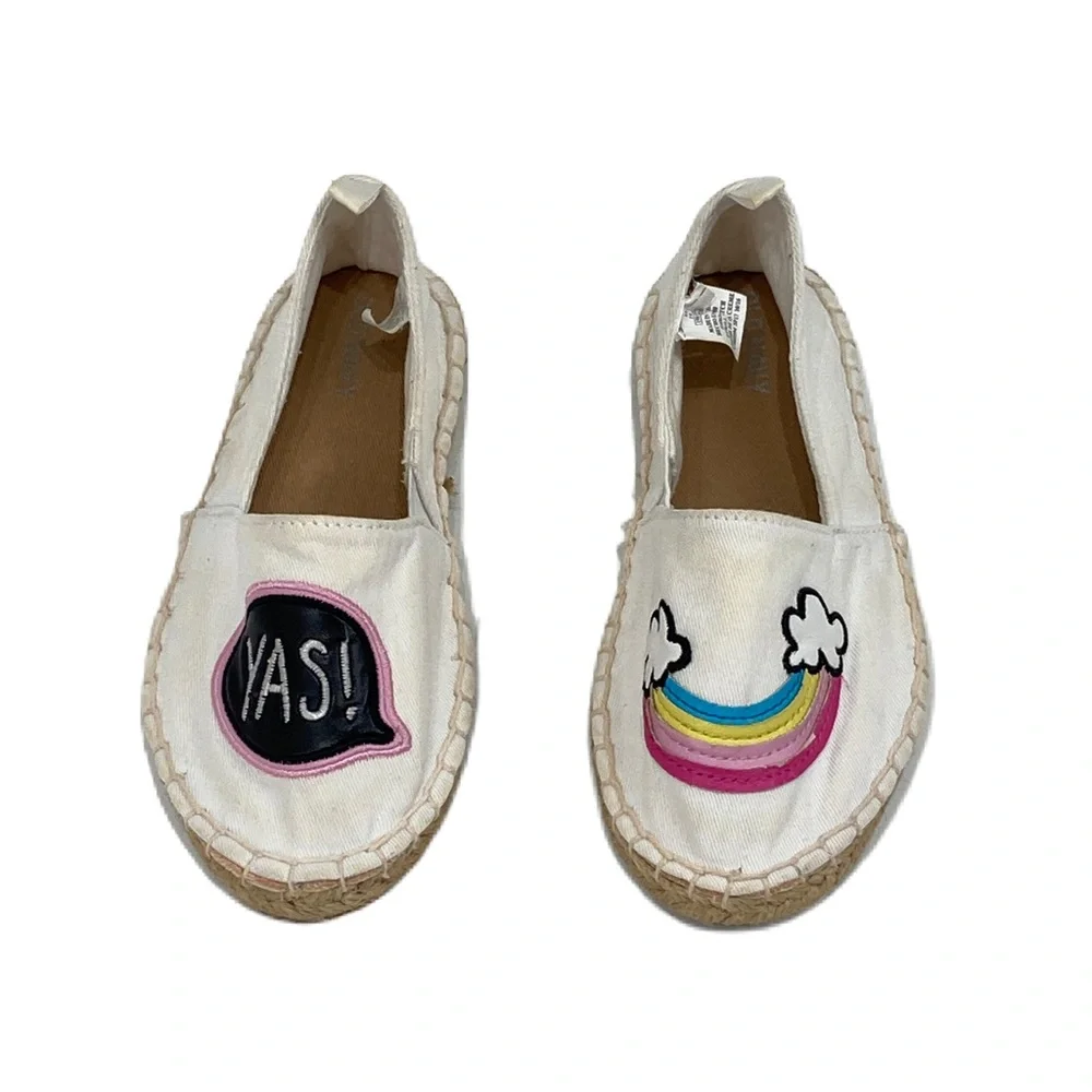 OLD NAVY Girls Patchwork Espadrilles 13